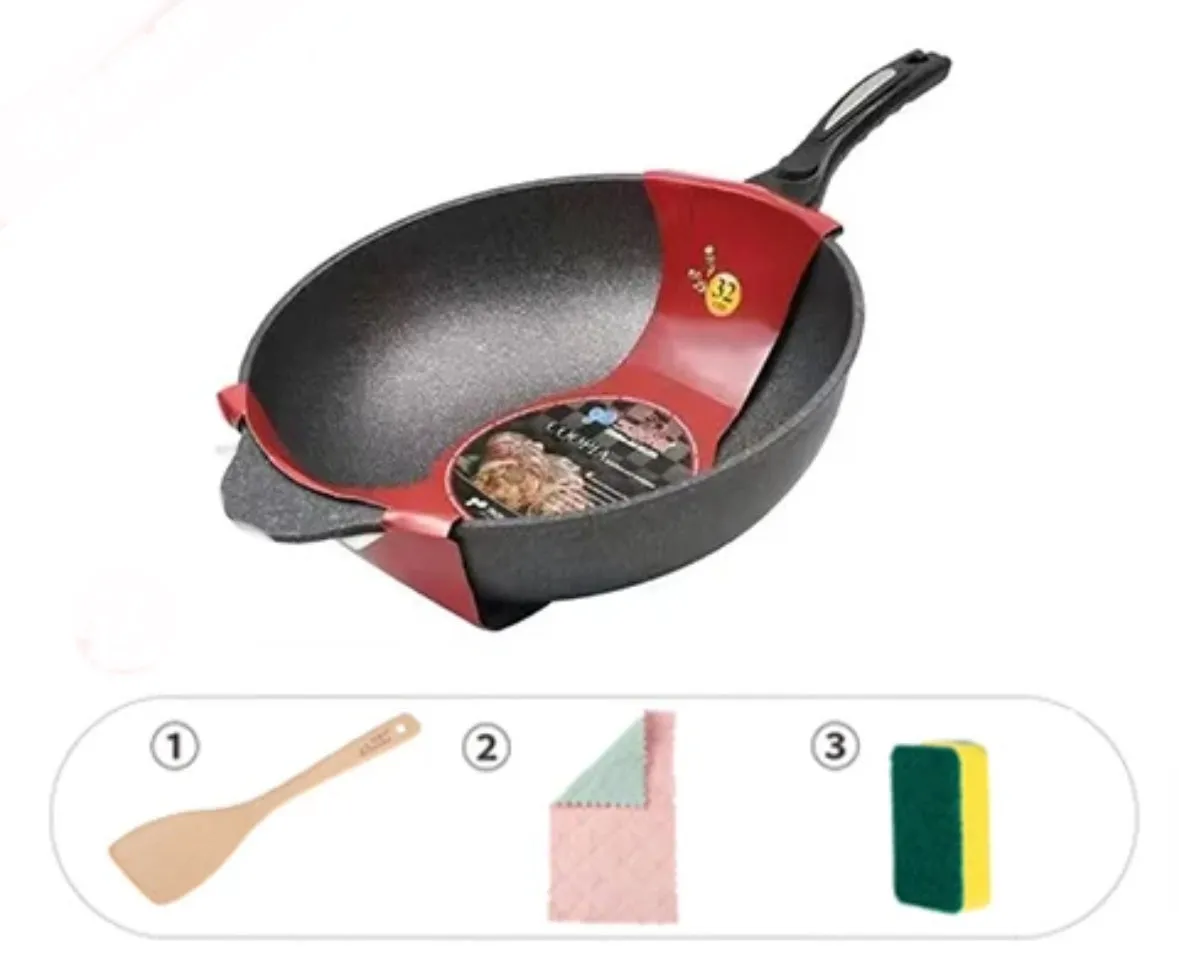 South Korean non-stick pan and smoke-free stir-frr