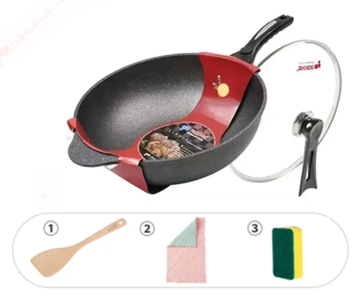 South Korean non-stick pan and smoke-free stir-frr
