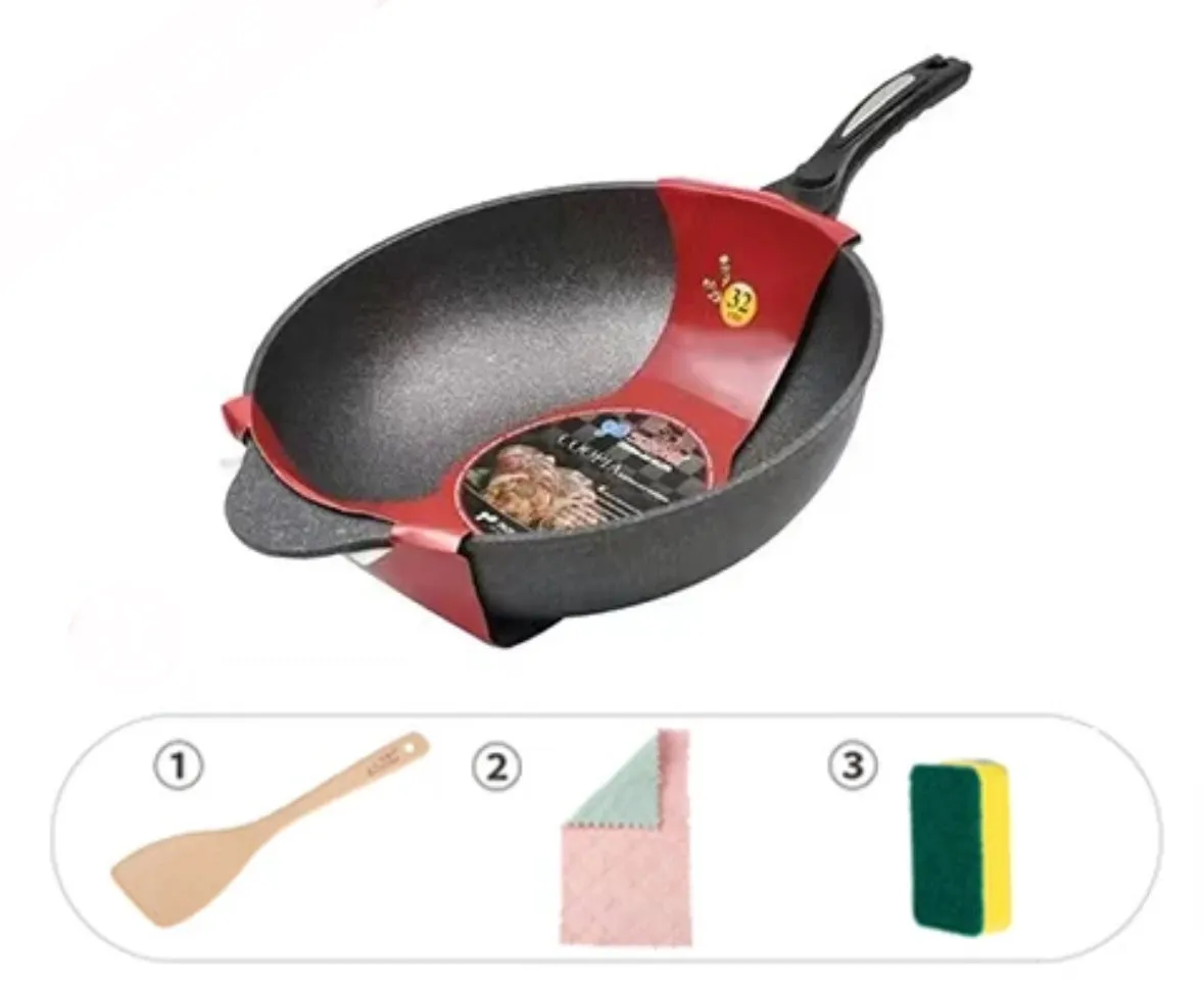 South Korean non-stick pan and smoke-free stir-frr