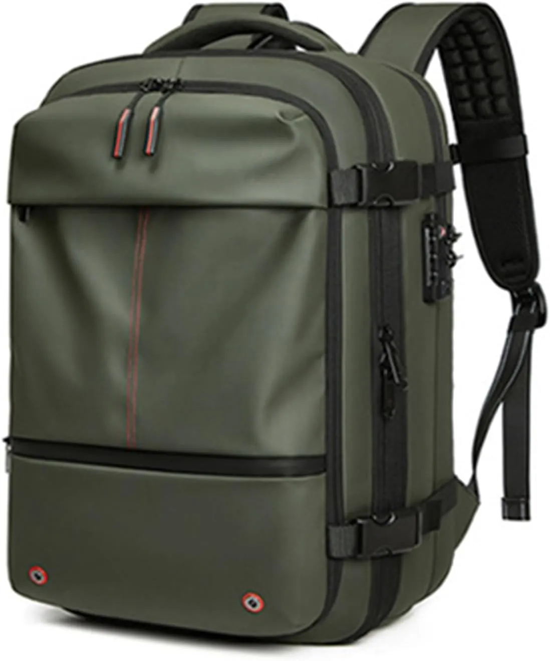 Spacevacpro Backpack, Spacevac Pro Backpack, Vacuum Seal Travel Backpack, 60L Expandable Waterproof Pack with Pump for Travel & Storage (Green, With Pump)