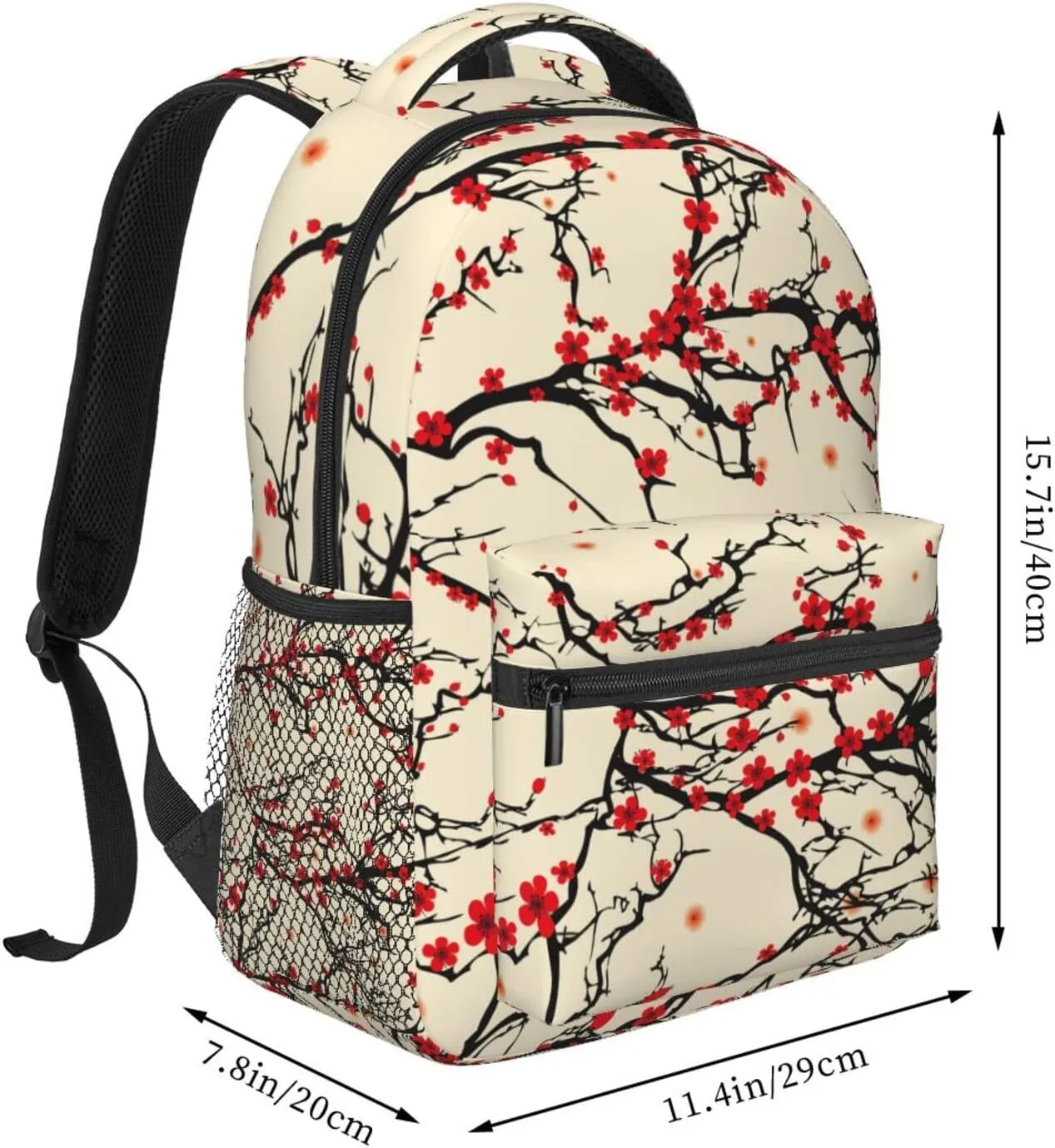 Spring Blossom Trees Cherry Flowers Backpack Lightweight Backpack for College Travel Work for Men and Women