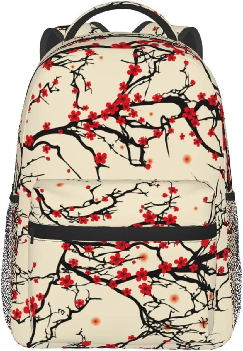 Spring Blossom Trees Cherry Flowers Backpack Lightweight Backpack for College Travel Work for Men and Women