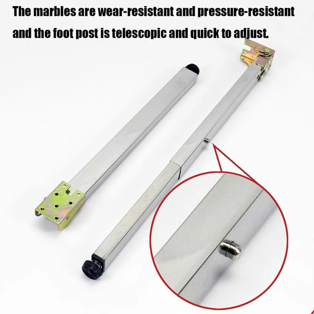 Stainless Steel Folding Table Legs - Adjustable Height, Metal Legs for Campervan & Wall Mounted Dining Table (Size: 100cm/39.3in)