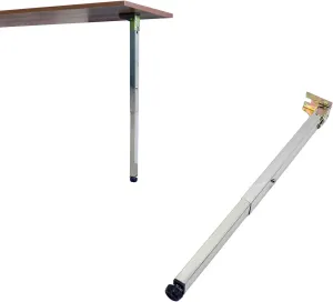 Stainless Steel Folding Table Legs - Adjustable Height, Metal Legs for Campervan & Wall Mounted Dining Table (Size: 100cm/39.3in)