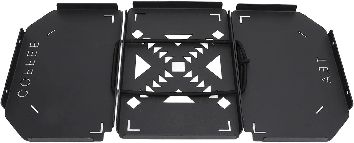 Stanley Lunch Box Steel Table Top, Folding Stanley Lunch Box Table Top, Aluminium Alloy Stanley Lunchbox Table, Portable Camping Table Board, Black, Camping and Fishing Accessory