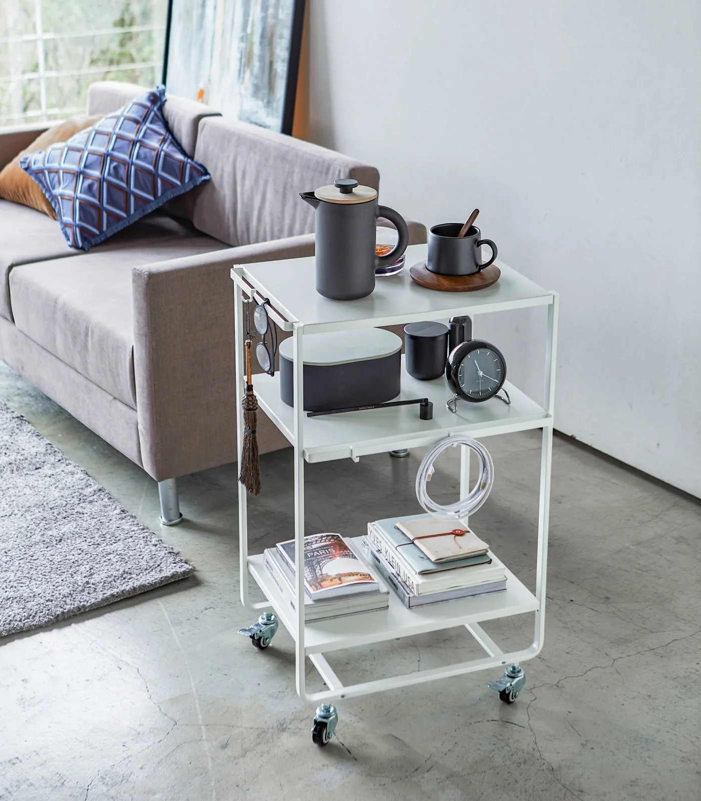 Steel Rolling Utility Cart (32" H)