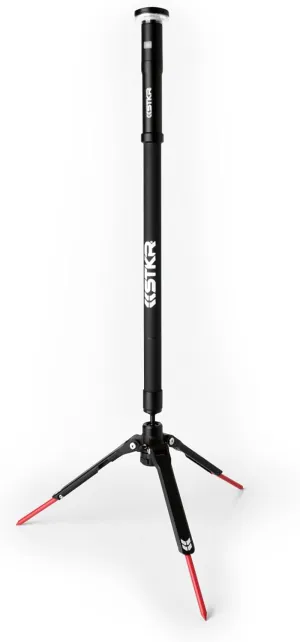 STKR Concepts FLI PRO Telescoping Area Light - 8 Foot extention   Removable Flashlight, Black, (12679)