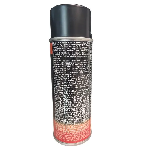 Stove Bright Flat Black High Temp Spray Paint
