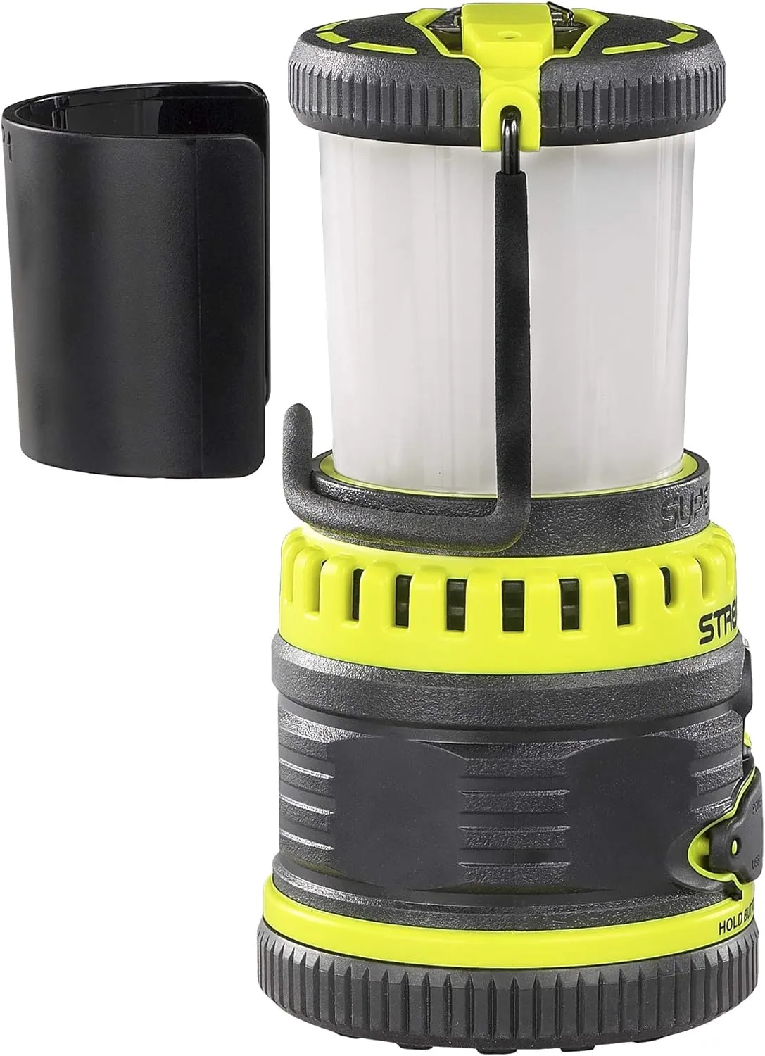 Streamlight 44945 Super Siege 1100-Lumen Rechargeable Outdoor Hand Lantern/Flashlight with 120-Volt AC Charger and Portable USB Charger, Yellow