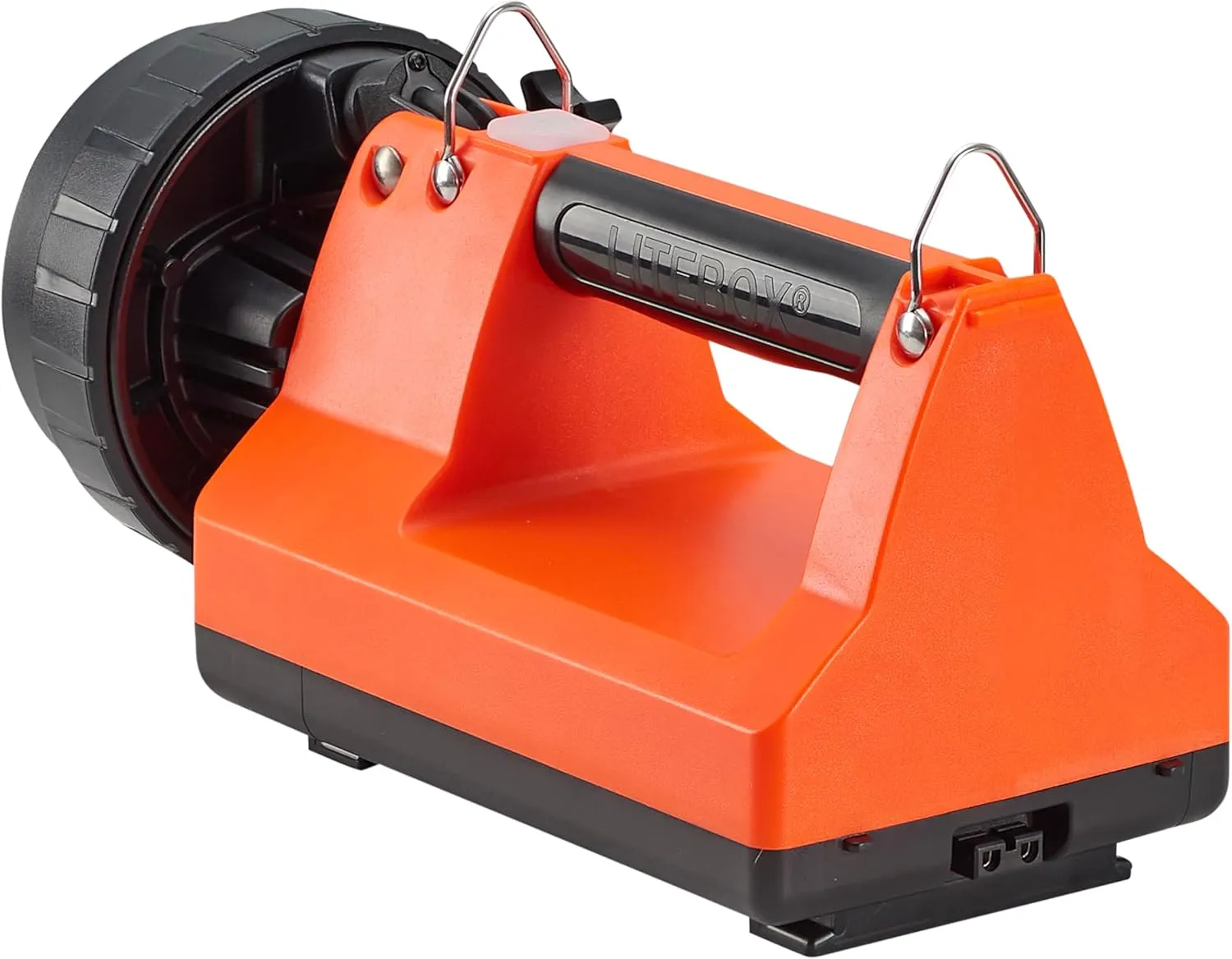 Streamlight 45855 E-Spot LiteBox 1500-Lumen 110000 Candela Rechargeable Spot Beam Lantern with Vehicle Mount System, Direct Wire DC Charging Rack, and Heavy Duty Shoulder Strap, Orange