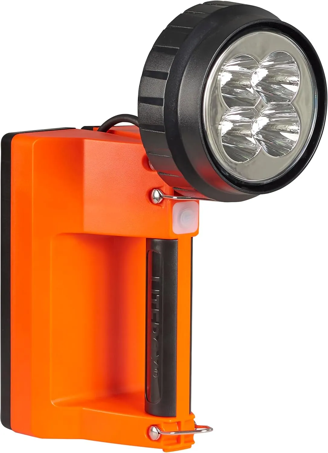 Streamlight 45855 E-Spot LiteBox 1500-Lumen 110000 Candela Rechargeable Spot Beam Lantern with Vehicle Mount System, Direct Wire DC Charging Rack, and Heavy Duty Shoulder Strap, Orange