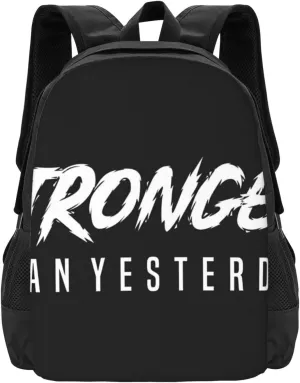 Stronger Than Yesterday - Bodybuilding Lightweight Packable Backpack Travel Casual Hiking Daypack Foldable Backpack For Men Women