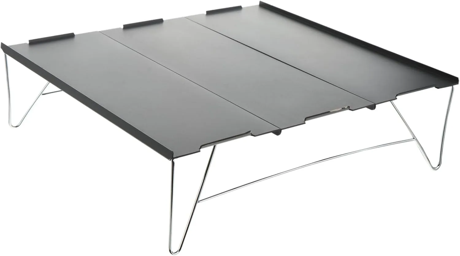 Sturdy Foldable Picnic Table Aluminum Camping Table Storage for Outdoor Activities