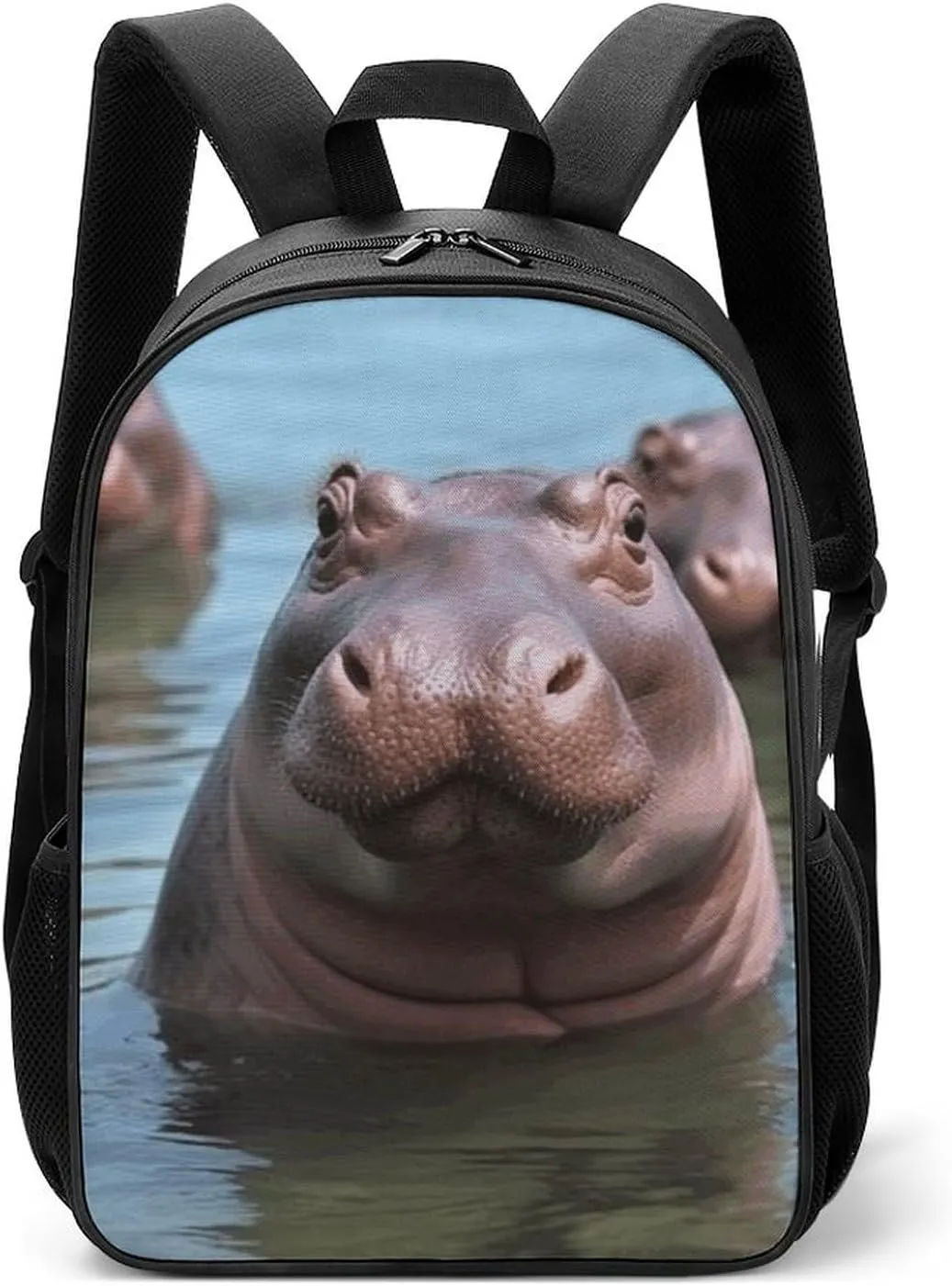 Stylish Backpack, Cute Hippos Print Durable Backpack Travel Backpack Hiking Backpack Ergonomic Backpack Comfortable Backpack