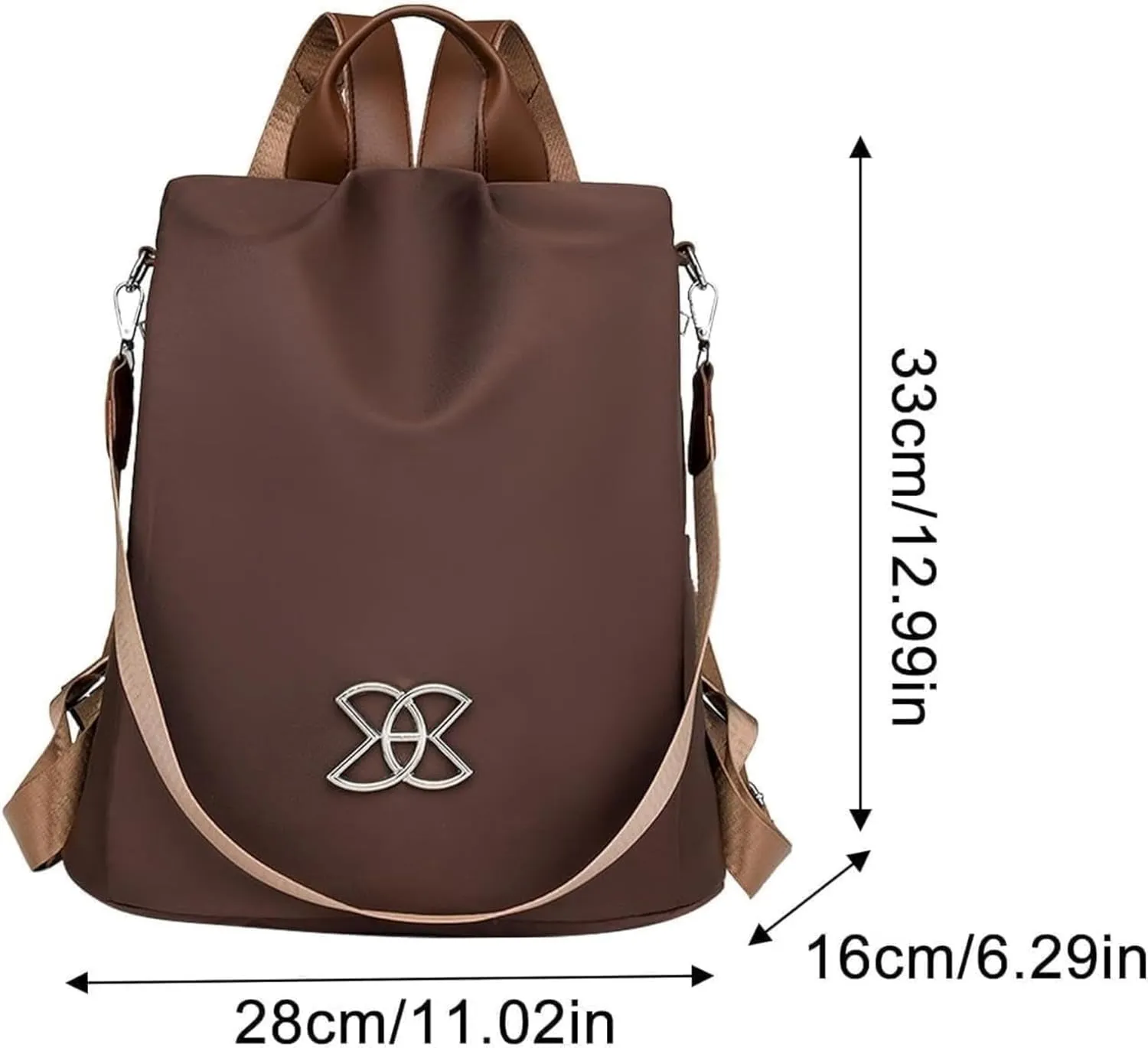 Subscrsidewa Anti-Theft Large Capacity Backpack, with Lockable Compartments, Durable Oxford Bag for Work/Travel
