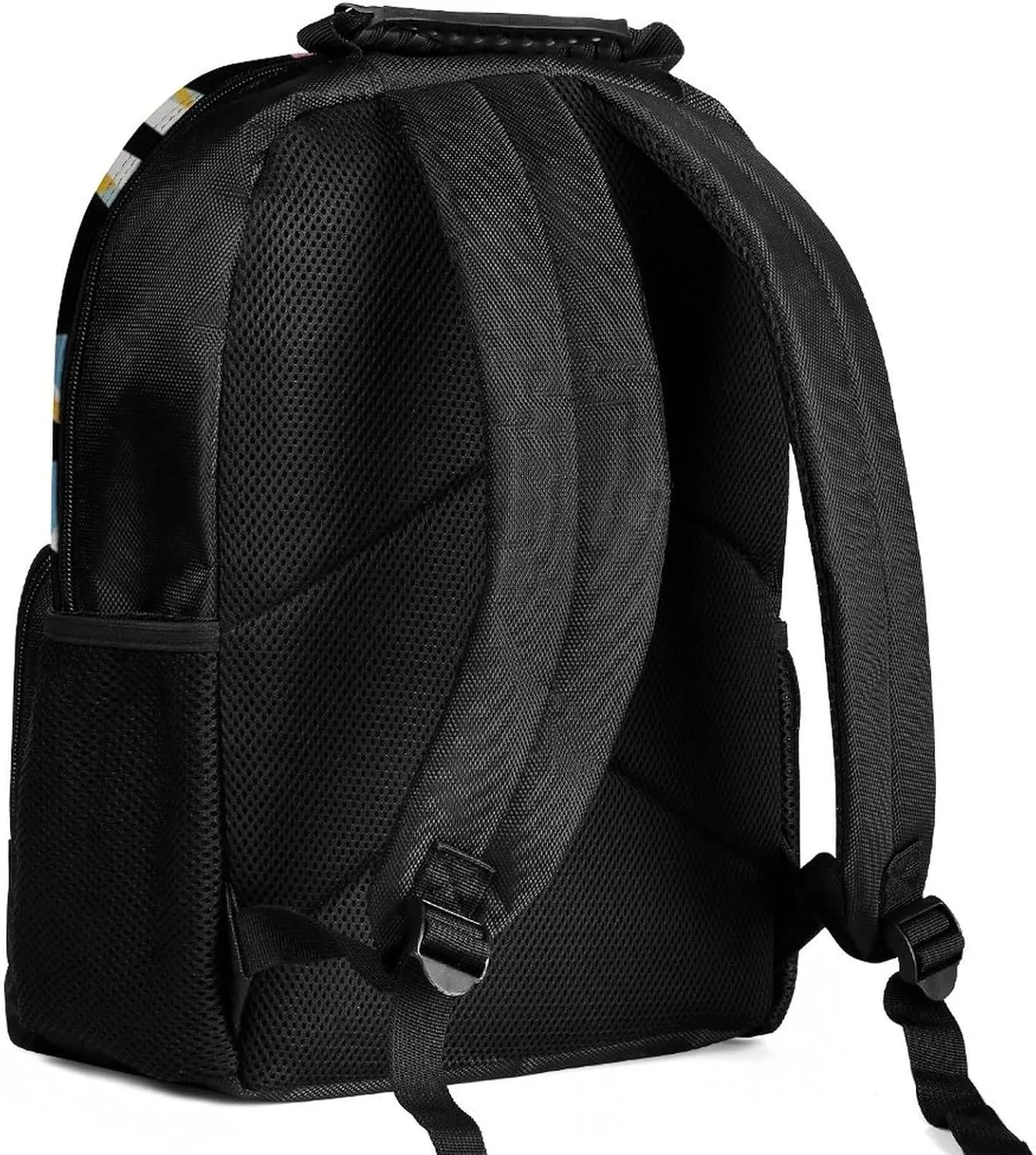 Supdreamc Cartoon Teeth Dental Art Backpack Polyester Anti-Theft Multipurpose Bookbag Large Capacity Laptop Book Bag Rucksack With Side Pockets