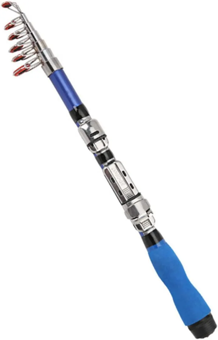 SUPVOX 2pcs Fishing Pole Carbon Fiber Fishing Rod Telescopic Fishing Rod Boat Fishing Rod Portable