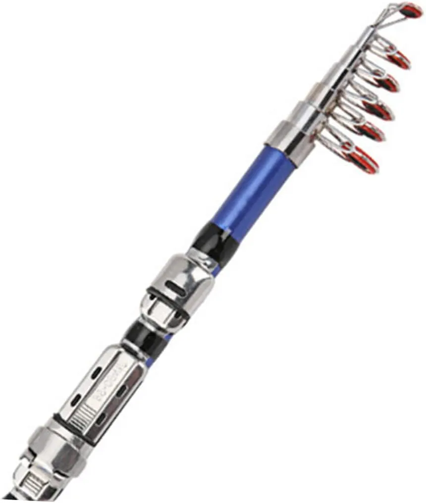 SUPVOX 2pcs Fishing Pole Carbon Fiber Fishing Rod Telescopic Fishing Rod Boat Fishing Rod Portable