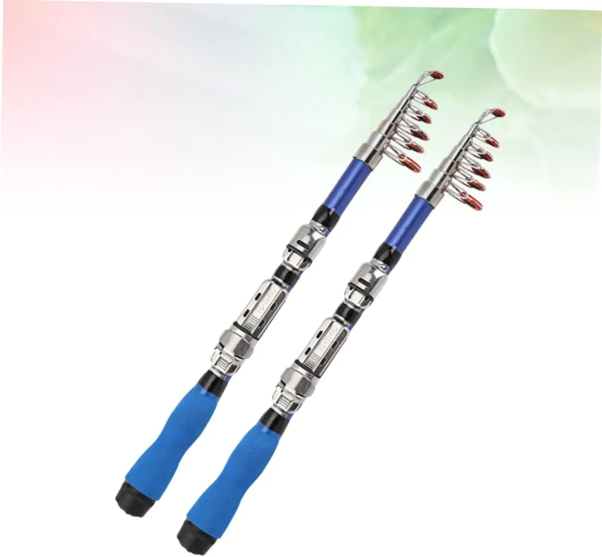 SUPVOX 2pcs Fishing Pole Carbon Fiber Fishing Rod Telescopic Fishing Rod Boat Fishing Rod Portable