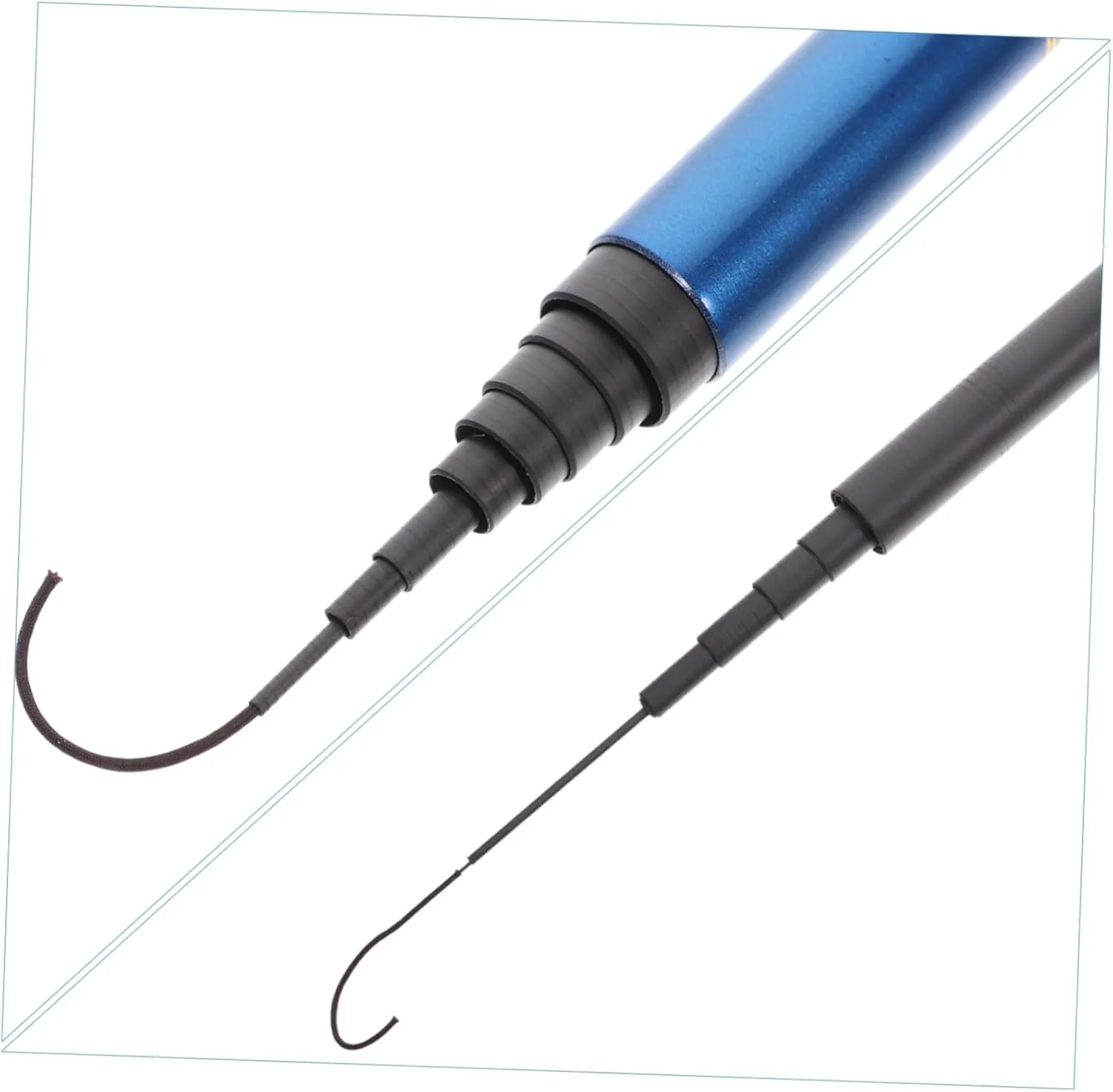 SUPVOX 2pcs Fishing Pole Carbon Fiber Fishing Rod Telescopic Fishing Rod Boat Fishing Rod Portable