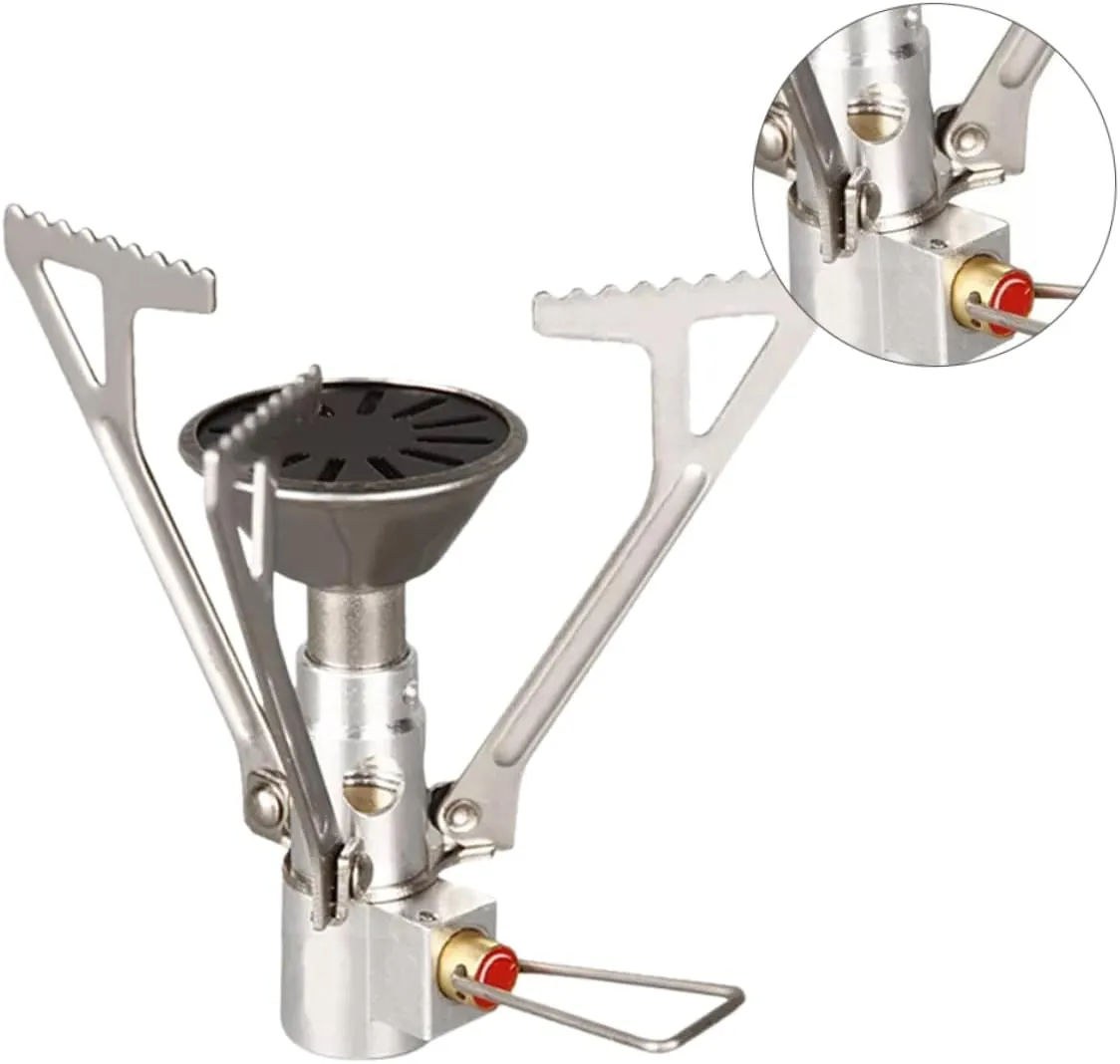 SUPVOX 3 Pcs Folding Stove 2000w Power 1l Water Boil in 6 Min Leak-proof Gas Cooker for Camping Picnic