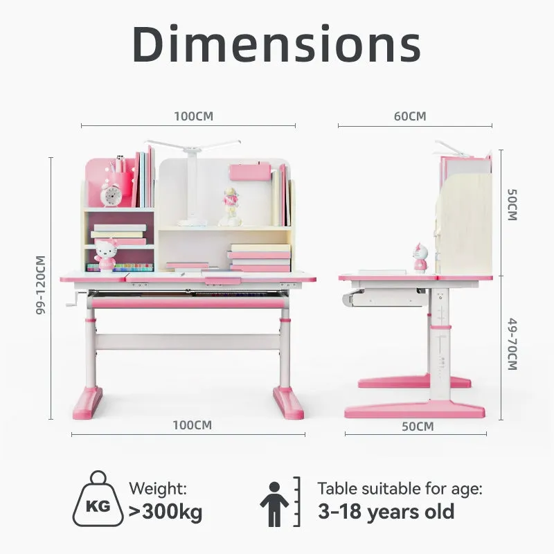 Sweekids Children's Ergonomic Adjustable Study Table T470