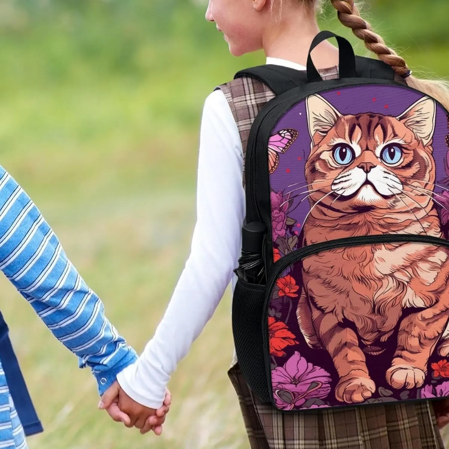 SYtrade Kids Backpack Cute Lightweight Cat Backpack for Boys Girls School bag