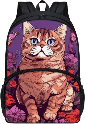 SYtrade Kids Backpack Cute Lightweight Cat Backpack for Boys Girls School bag