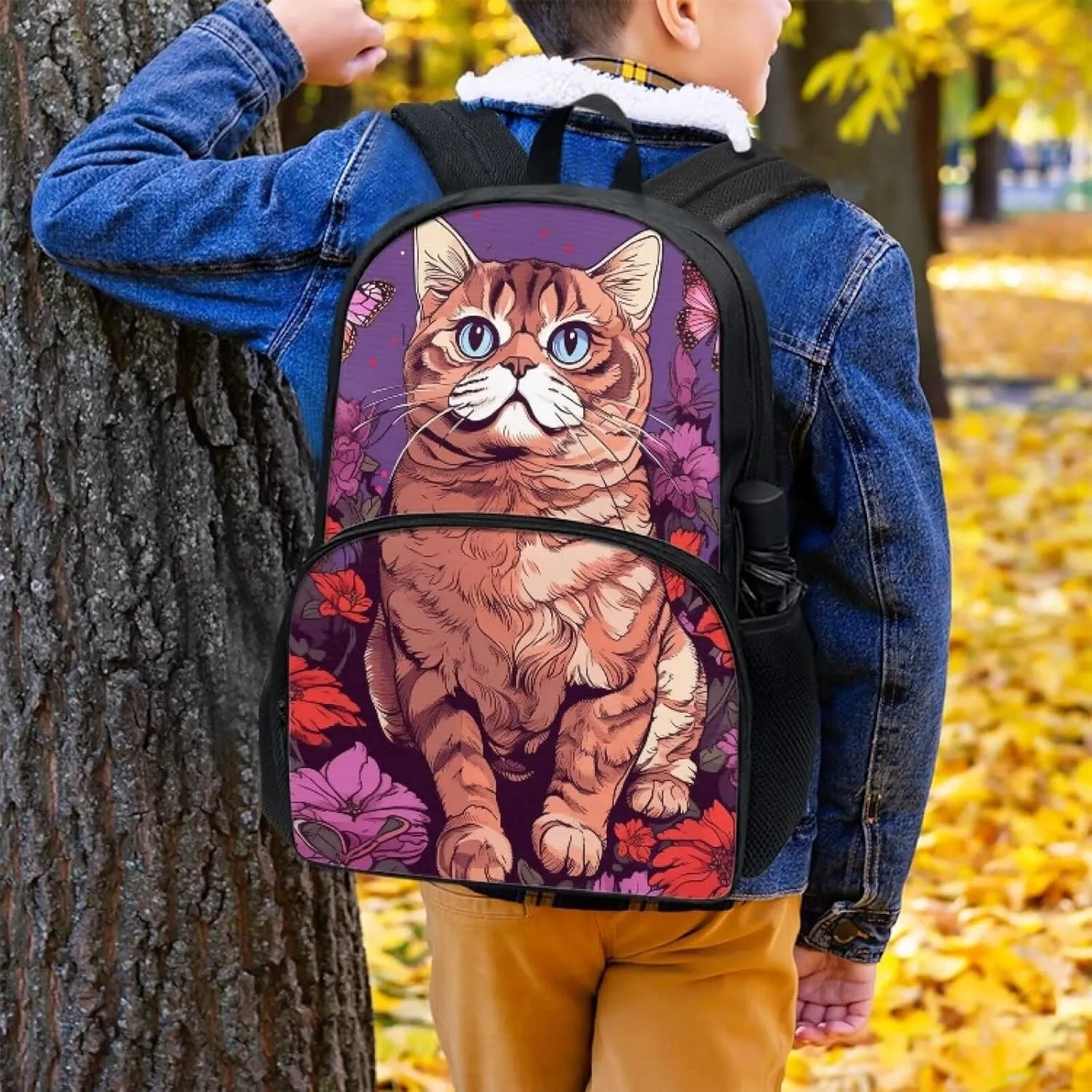 SYtrade Kids Backpack Cute Lightweight Cat Backpack for Boys Girls School bag