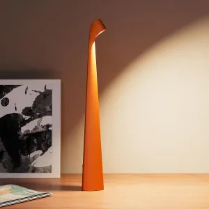 Table Lamps Cordless Rechargeable Battery Light, LED Desk Lamps Outdoor Portable Touch Lamps, Operated Wireless Portable Lamp. (Orange)