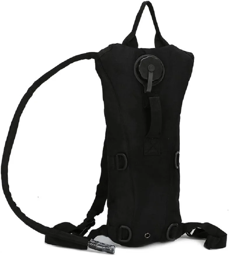 Tactical Hydration Pack Backpack with 3L Water Bladder – Waterproof Nylon Military-Style Hydration Bag for Hiking, Cycling, Climbing, and Outdoor Adventure