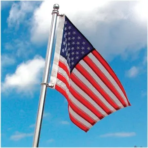 TaylorMade Products, Flag Pole Set, Polished Stainless Steel