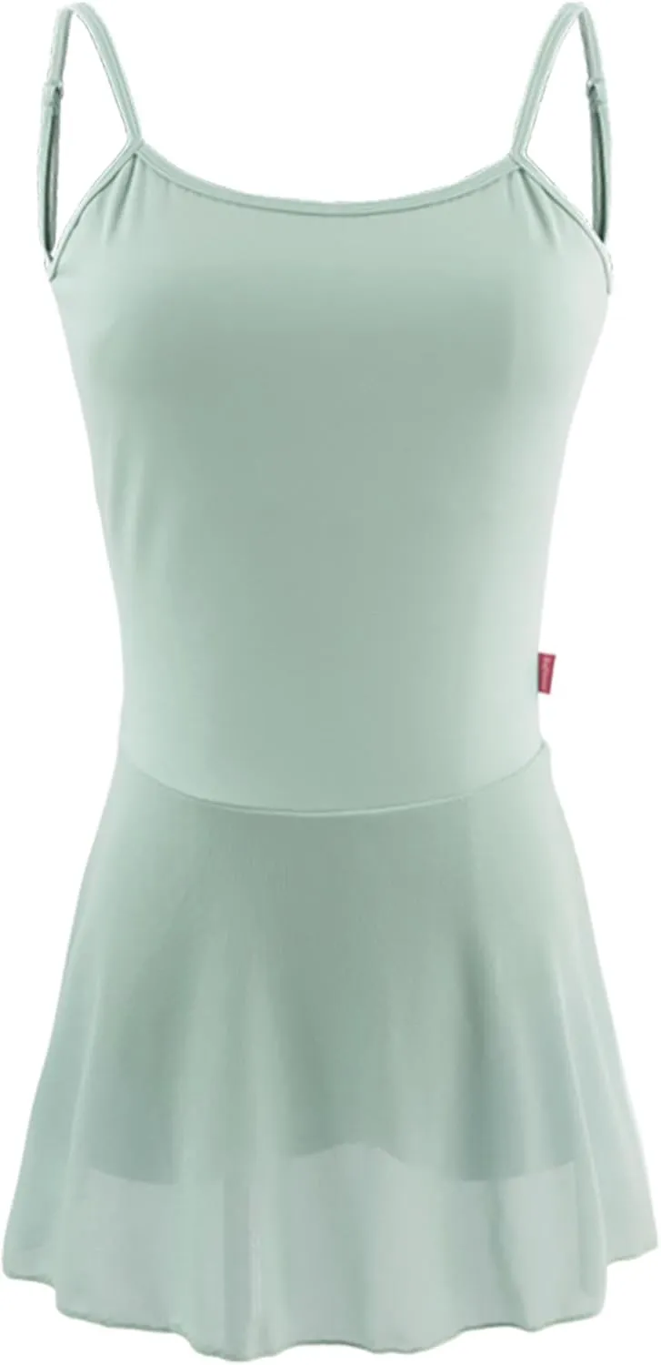 Teen Girls Women Mesh Skirted Leotards for Women Ballet, Dance Dress for Training, Skating