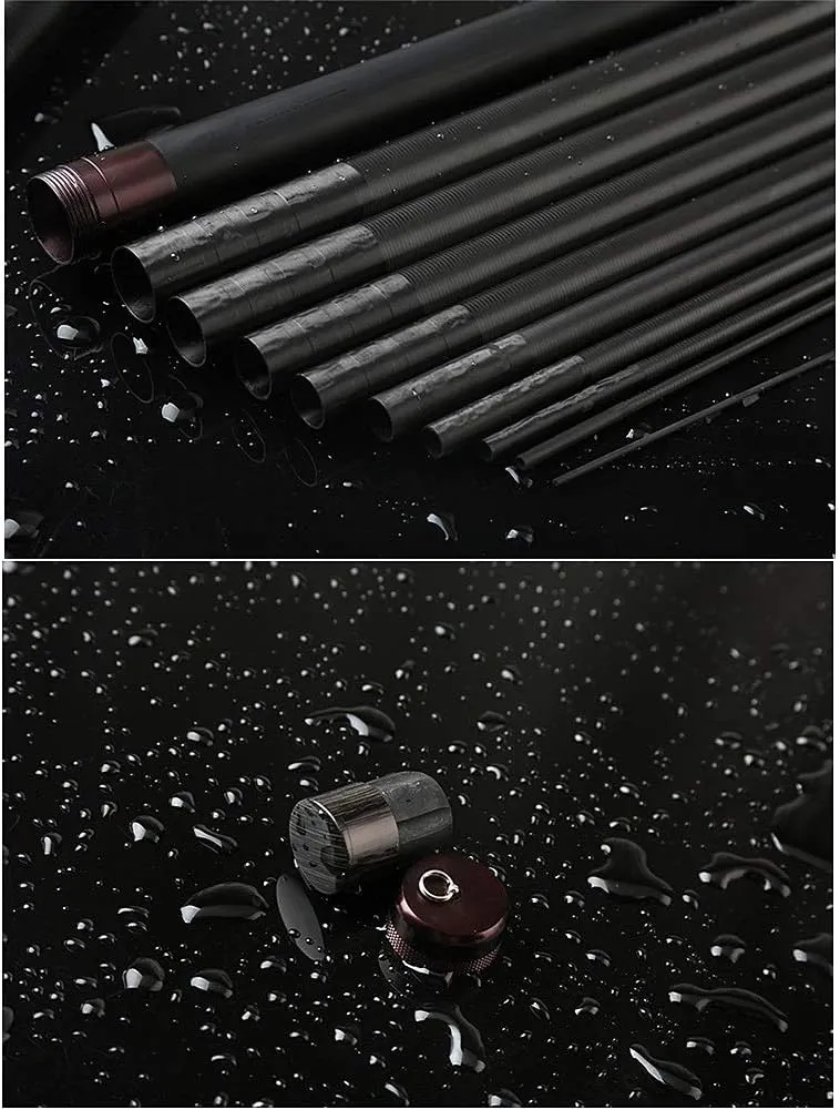 Telescopic Carbon Fishing Rod 8-13 Meters Extra Long Hit The Pole Ultra Hard Ultralight - Big Fish