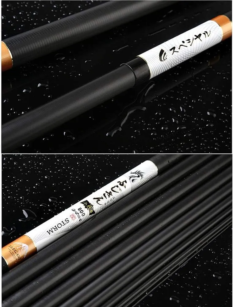 Telescopic Carbon Fishing Rod 8-13 Meters Extra Long Hit The Pole Ultra Hard Ultralight - Big Fish