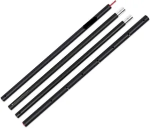 Telescopic Tarp Poles，Adjustable Tent Poles 1pcs Thicken Aluminum Alloy Tent Pole Adjustable Tent Support Rods Beach Shelter Tarp Awning Pole Poles for Camping Hiking Tent Tent Poles(Silver)