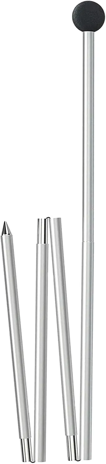 Telescoping Tarp Poles, Adjustable Aluminum Rods for Tent Fly Camping Shelter Awning RV Car & Motorcycle Camping, Portable, Lightweight Replacement Tent Poles (A)
