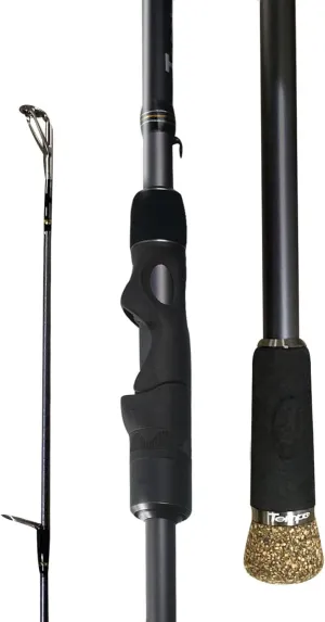 Tempo Sphera 702S-MF Spinning Rod | 7ft 2-Piece MF Action Fishing Rod | 30T Carbon   Fuji Guides | Freshwater Bass Trout Rod