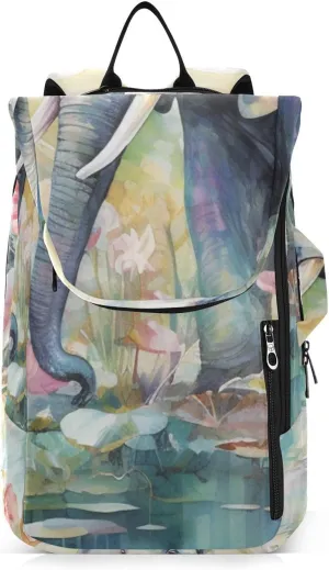 Tennis Bag Tennis Backpack for Women Men, Tennis Bag Holds 2 Rackets, Pickleball Paddles Balls, Badminton Squash, Elephant (38)