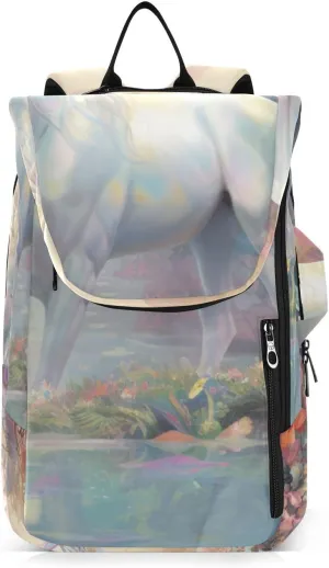 Tennis Bag Tennis Backpack for Women Men, Tennis Bag Holds 2 Rackets, Pickleball Paddles Balls, Badminton Squash, Horse (46)