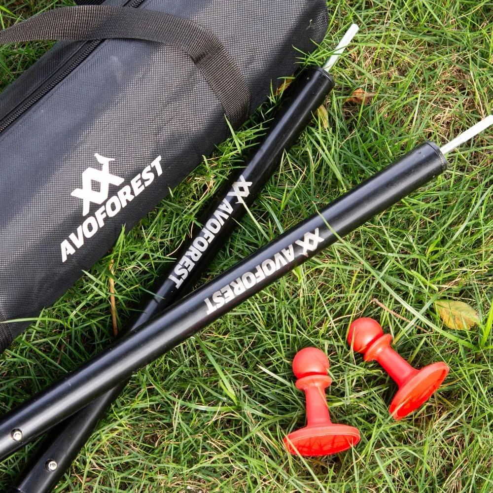 Tent Poles for Tarp, AVOFOREST Camping Tent Tarps Poles Adjustable Camping Accessories 90in Heavy Duty Poles Thicker Tent Pole with a Diameter of 0.98in for Backpacking Hiking Awning
