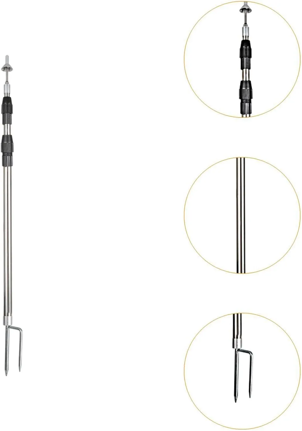 Tent Poles for Tarp Replacement Poles Adjustable Support Pole Awning Poles Tent Pole for Hiking Awning Sports Camping Outdoor
