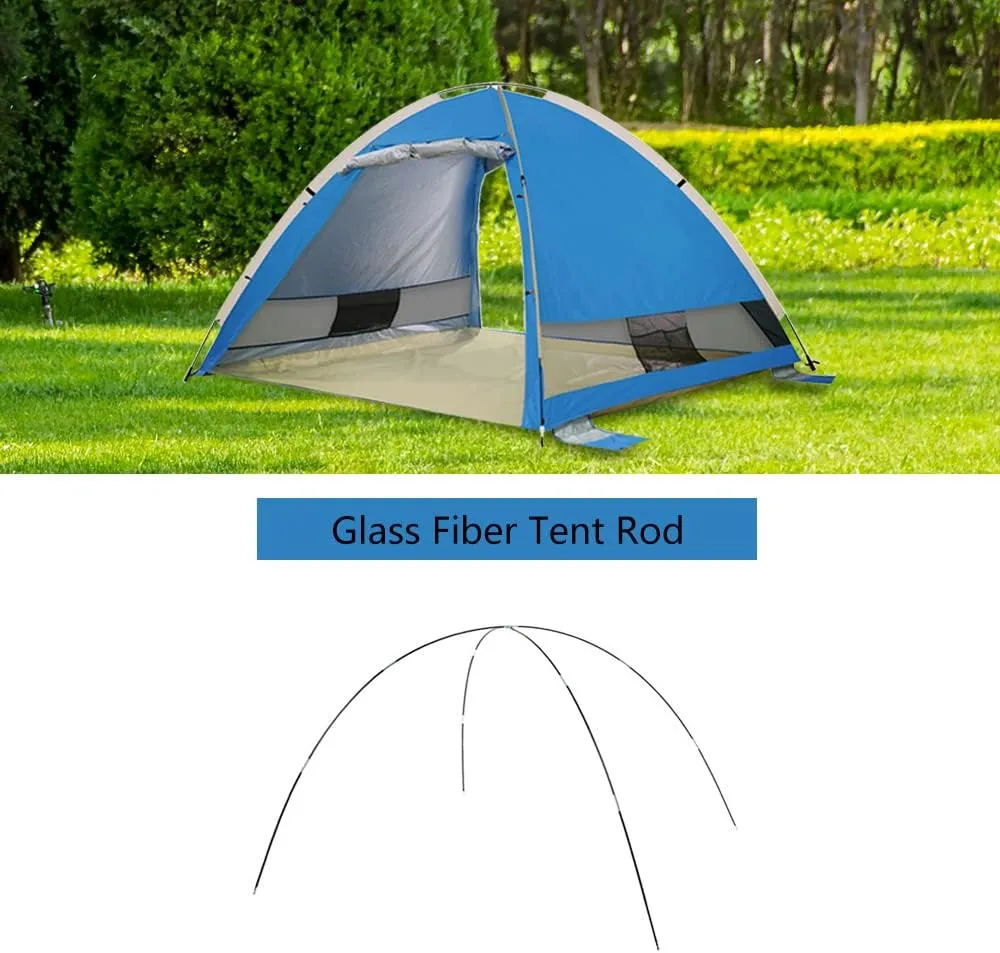 Tent Rod Glass Fiber Replacement Camping Tent Pole Kit Collapsible Tent Rod