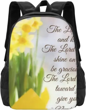 The Lord Bless You Numbers 6 24-26 Bible Lightweight Packable Backpack Travel Casual Hiking Daypack Foldable Backpack For Men Women