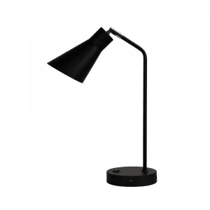 THOR Black Table Lamp with Adjustable Head (1 x E27)