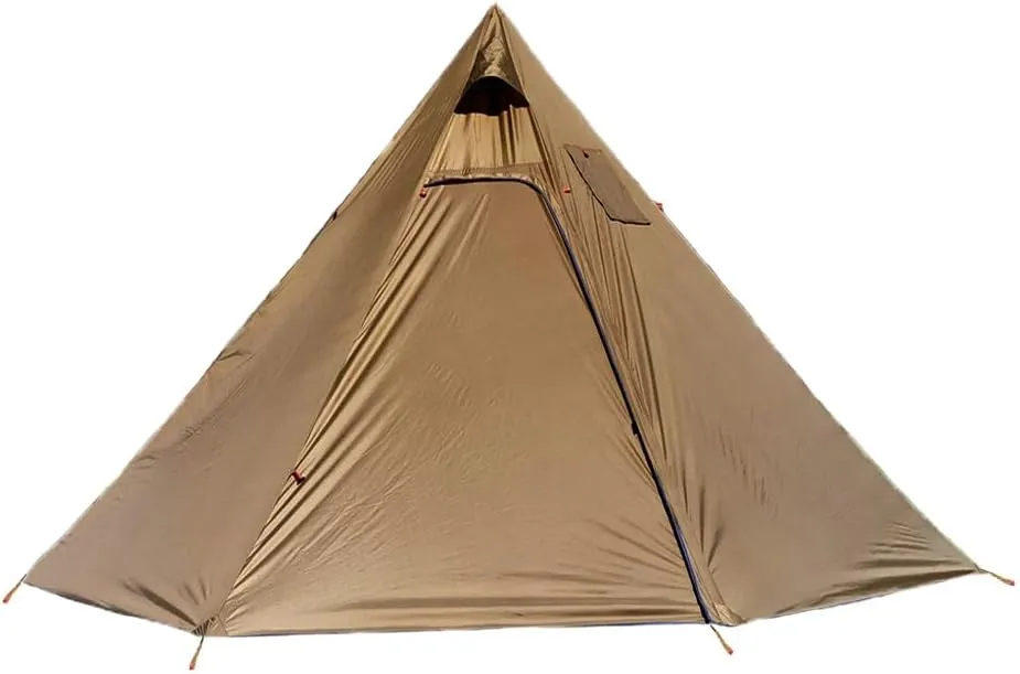 Tipi Hot Tent with Fire Retardant Stove Jack for Flue Pipes, 2~3 Person, Lightweight, Teepee Tents for Family Team Outdoor Backpacking Camping Hiking