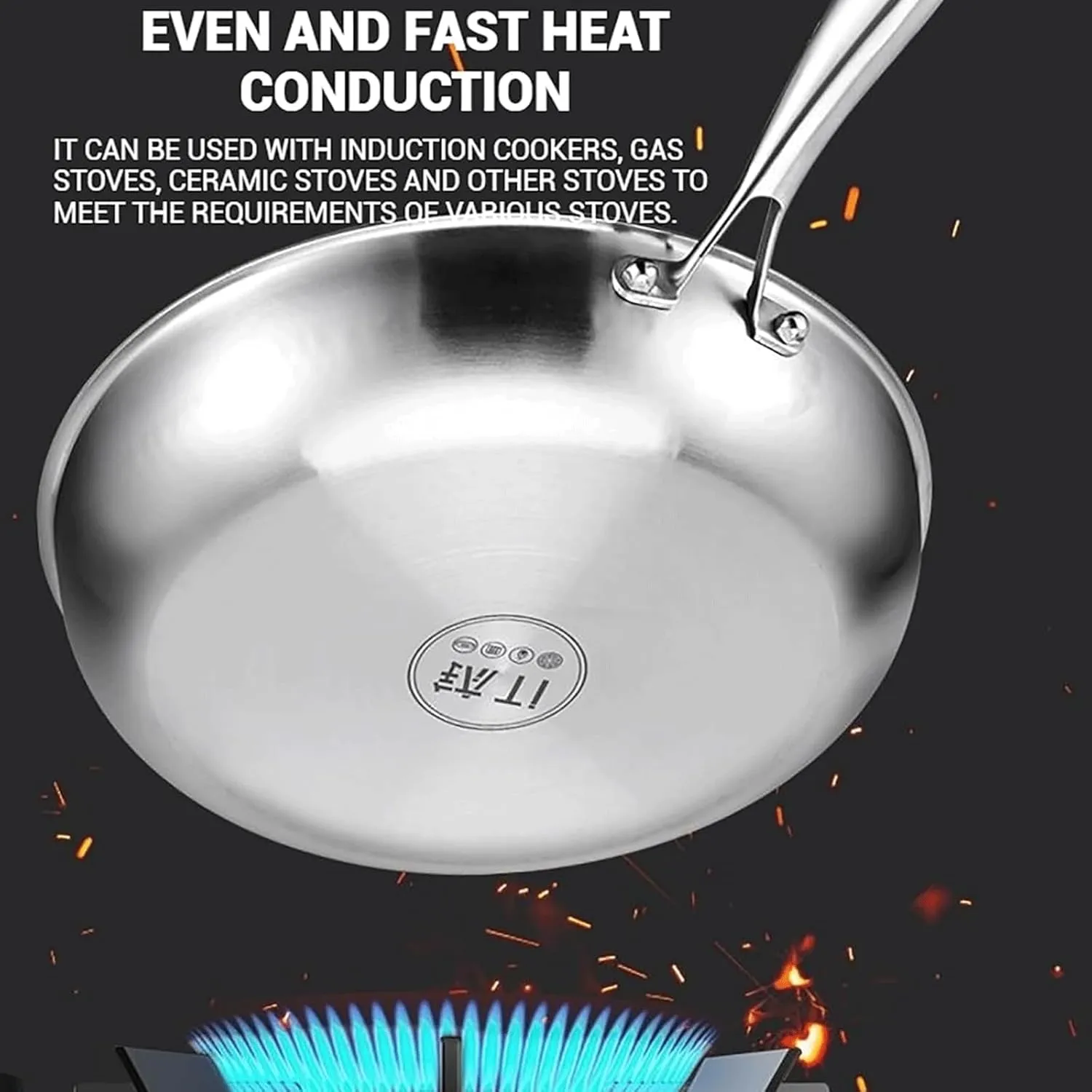 Titanium Hammered Pan Pro with Lid, 2025 Upgraded Ultra-Durable Scratch-Resistant Pure Titanium Non Stick Frying Pans, Titaniums Pans for Cooking, Even Heating (10.23in,With Lid)