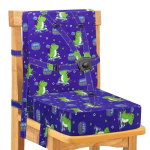 Toddler Booster Seat for Dining Table, Adjustable Safety Buckle Child Booster Seat for Table with Backrest, Waterproof Washable Portable Booster Seat Non-Slip Bottom Booster Cushion (Blue)