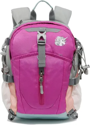 Toddler Hiking Kids Outdoor Waterproof Camping Travel Backpack with Chest Strap, Rain Shield & Picnic Mat (Unicorn)