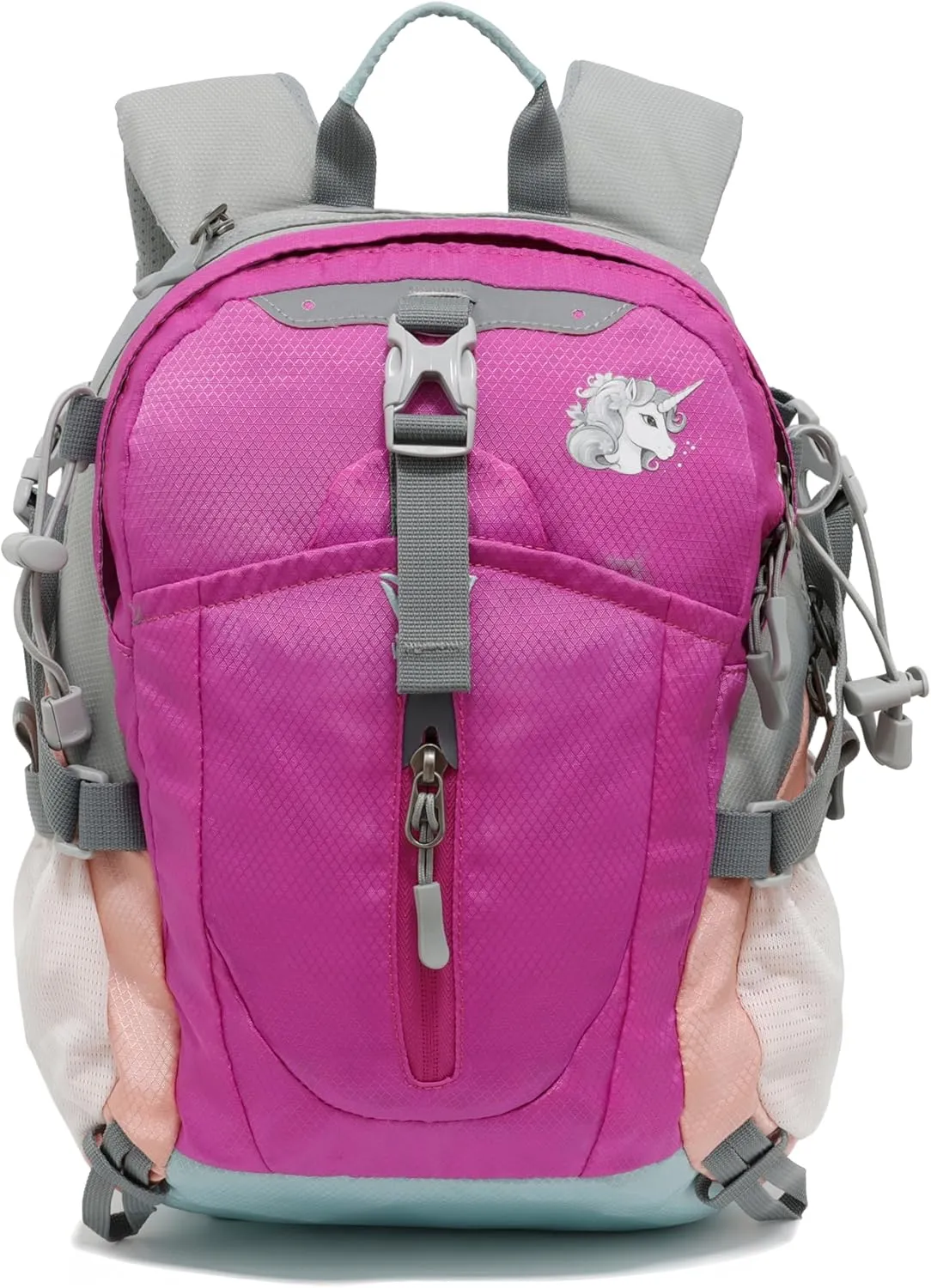 Toddler Hiking Kids Outdoor Waterproof Camping Travel Backpack with Chest Strap, Rain Shield & Picnic Mat (Unicorn)